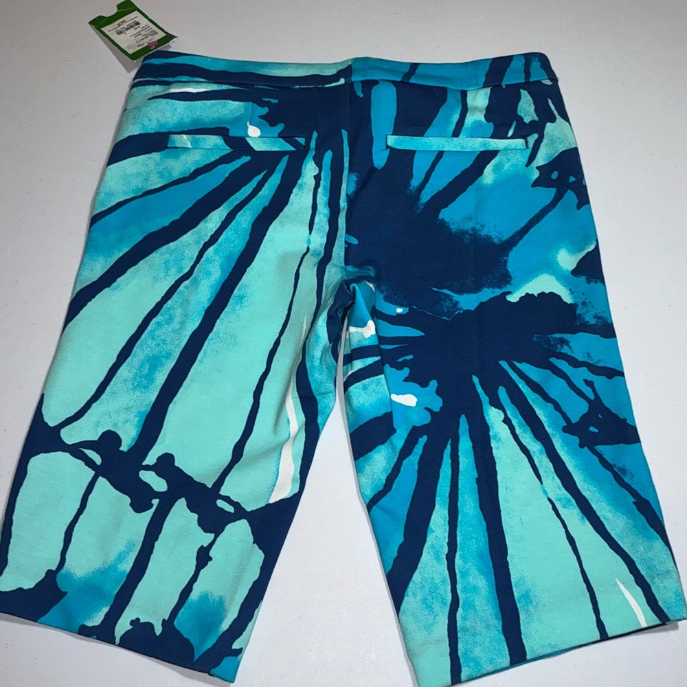 Lilly Pulitzer NWT 12"  McGill Shorts Sparkling Blue Get Inky Size 0 - Picture 13 of 15